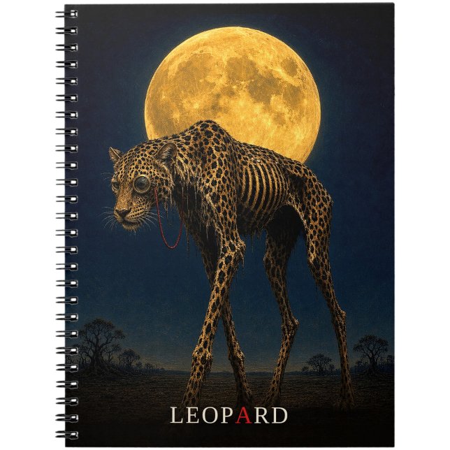 Leopard Monocle gothic Surreal Notebook (Creator Uploaded)