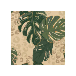 Leopard Monstera: Jungle Print Vintage.