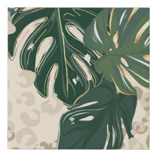 Leopard Monstera: Jungle Print Vintage.