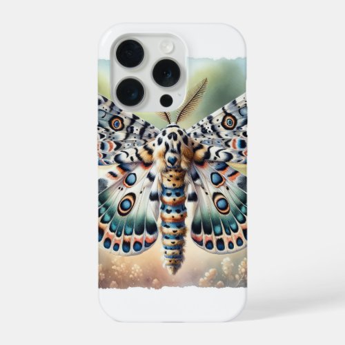 Leopard Moth 060624IREF114 _ Watercolor iPhone 15 Pro Case