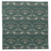 Leopard Moth and Honeysuckle Botanical Vintage 