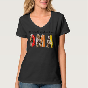 Leopard My Favorite People Call Me Oma Mother's Da T-Shirt