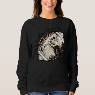 Leopard My Heart Is On That Field Football Heart G Sweatshirt