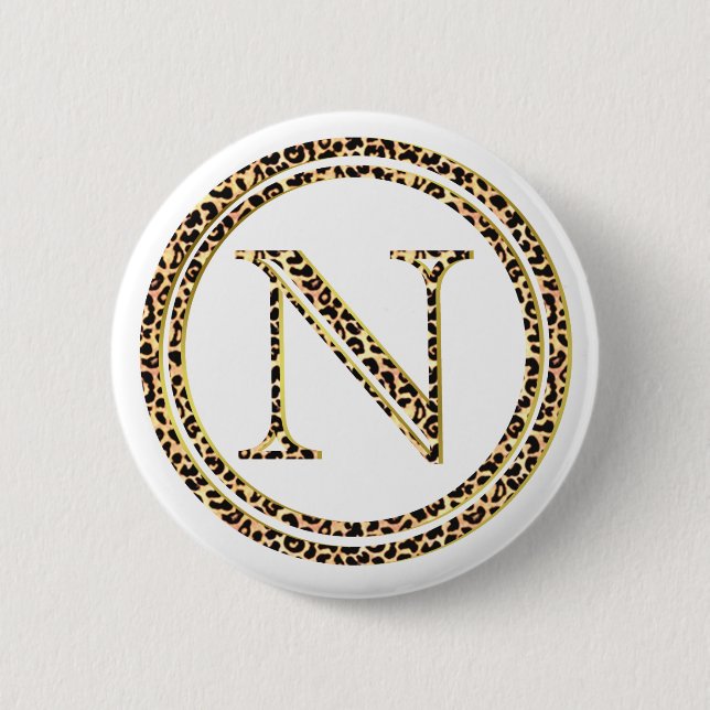 Leopard N Button (Front)