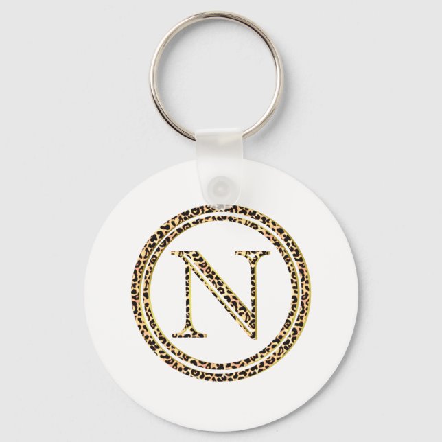 Leopard N Keychain (Front)