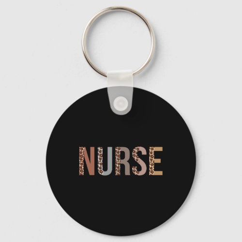 Leopard Nurse Day Appreciation Nurse Week For Wome Keychain