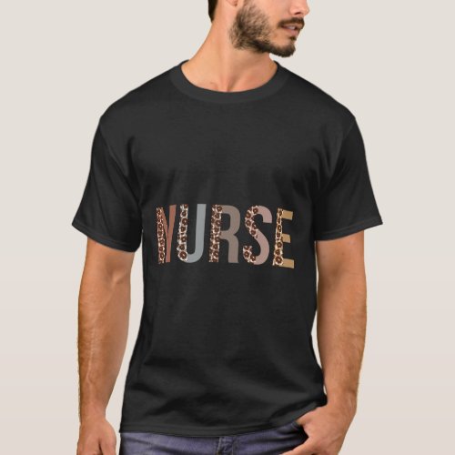 Leopard Nurse Day Appreciation Nurse Week For Wome T_Shirt