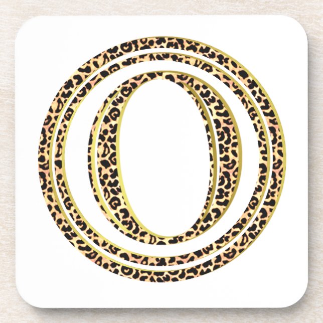 Leopard O Drink Coaster (Front)