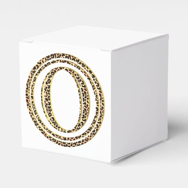Leopard O Favor Boxes (Front Side)