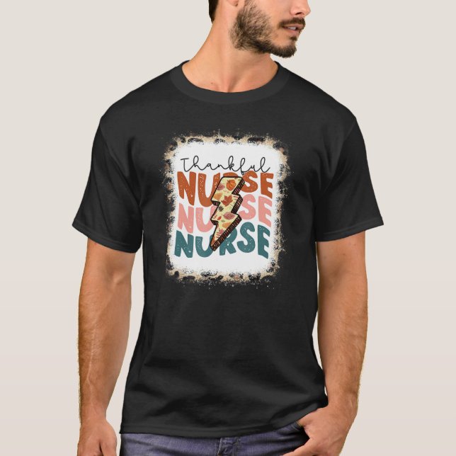 Leoparđ One Thankful Nurse Blessed Nurse Fall Than T-Shirt (Front)