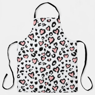 Leopard or jaguar seamless pattern, textured fashi apron