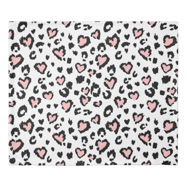 Leopard or jaguar seamless pattern, textured fashi duvet cover (Front)