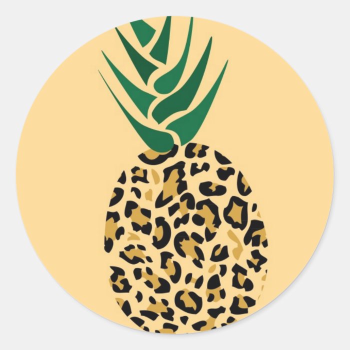 Leopard or Pineapple? Funny illusion picture Sticker