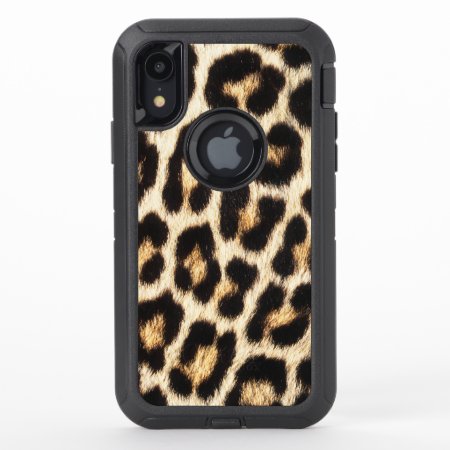 Leopard Otterbox Iphone Xr Case, Defender Series