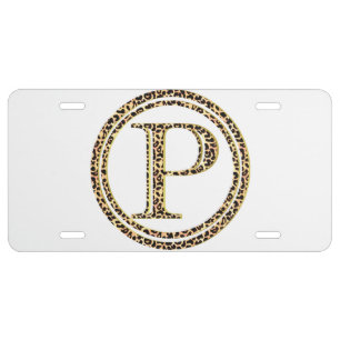 Leopard P License Plate