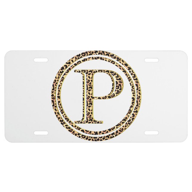 Leopard P License Plate (Front)