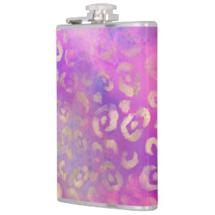 Leopard Paint Series Design 11 Flask
