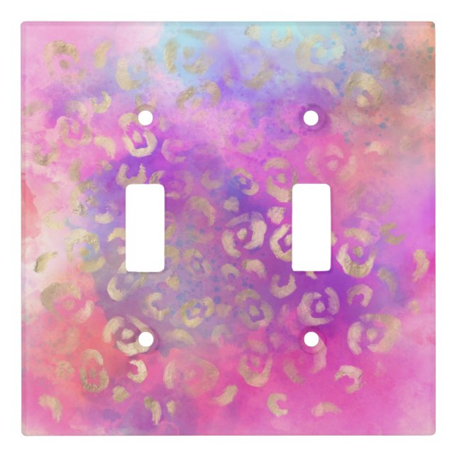 Leopard Paint Series Design 11 Light Switch Cover (Front)