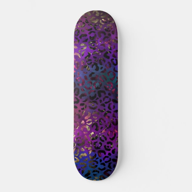 Leopard Paint Series Design 16 Skateboard (Front)