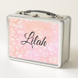 Leopard Paint Series Design 1(customizable) Metal Lunch Box