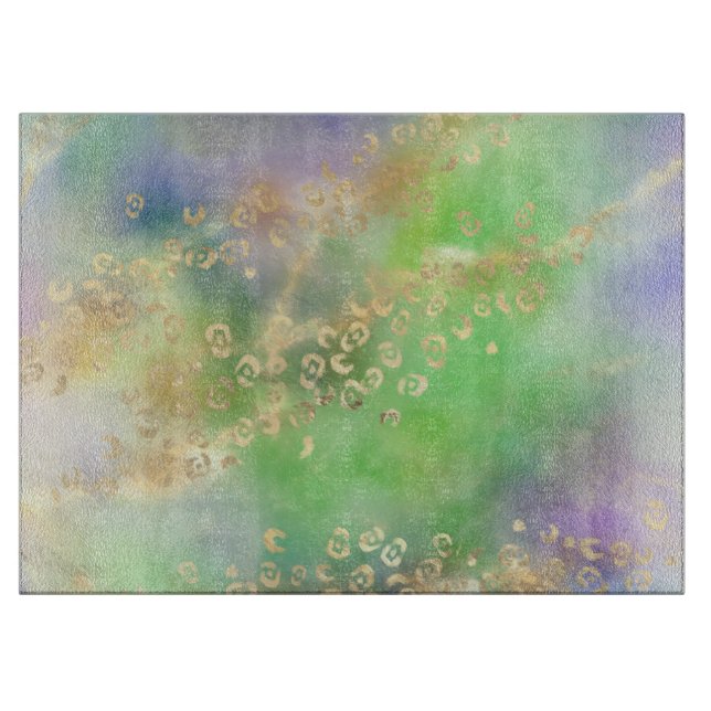 Leopard Paint Series Design 4 Cutting Board (Front)