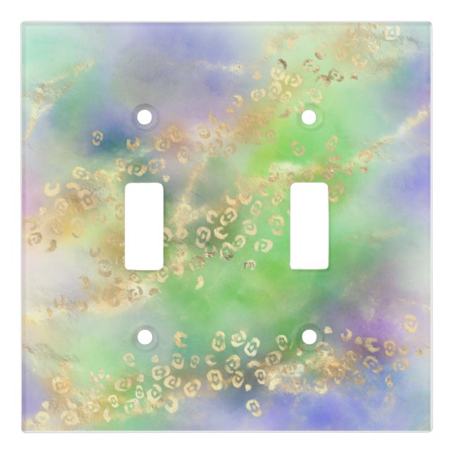 Leopard Paint Series Design 4 Light Switch Cover (Front)