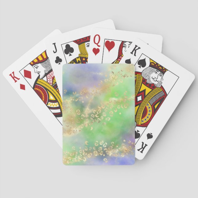 Leopard Paint Series Design 4   Poker Cards (Back)
