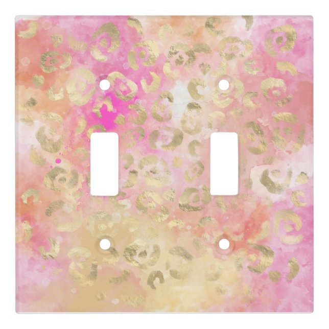 Leopard Paint Series Design 5  Light Switch Cover (Front)
