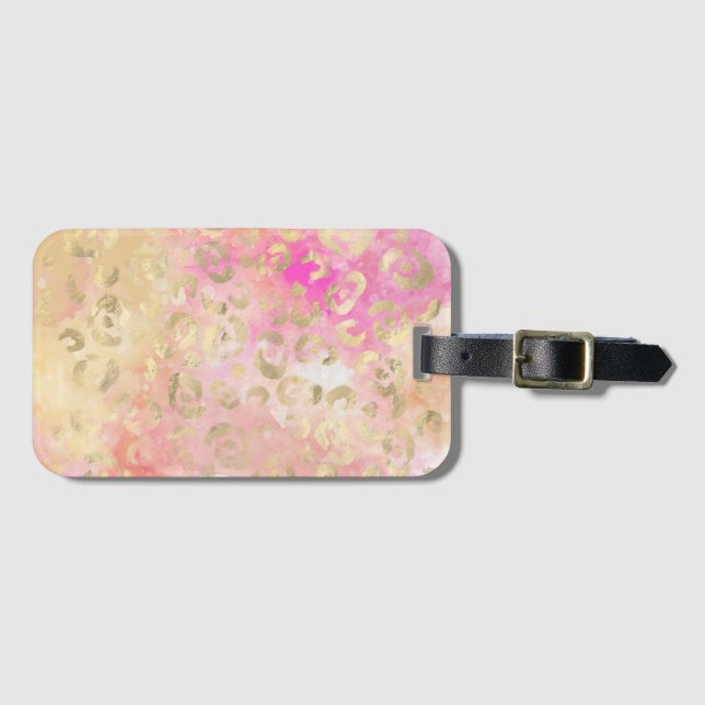 Leopard Paint Series Design 5   Luggage Tag (Front Horizontal)
