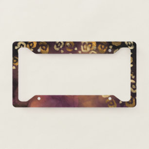Leopard Paint Series Design 7  License Plate Frame