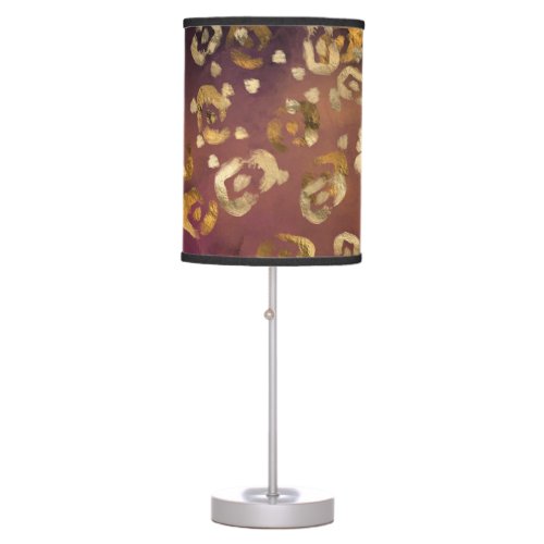 Leopard Paint Series Design 7   Table Lamp