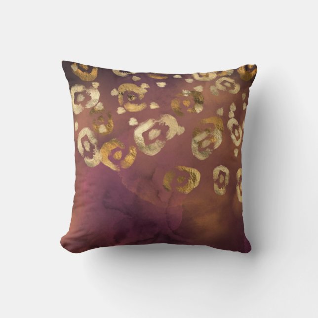 Leopard Paint Series Design 7   Throw Pillow (Front)