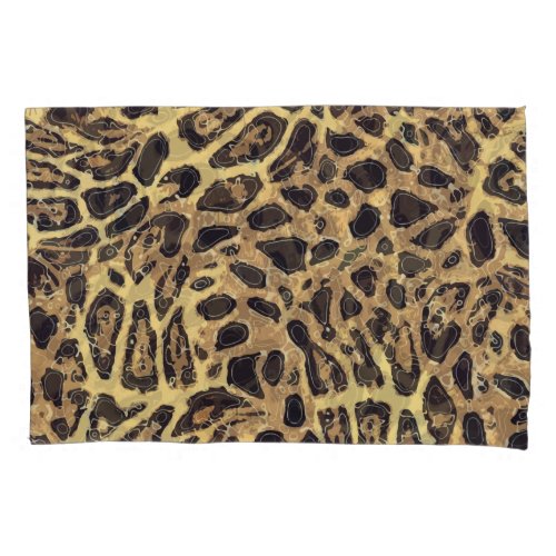 Leopard Pair of Pillowcases Standard Size Pillow Case