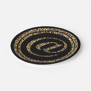 Leopard @ paper plates