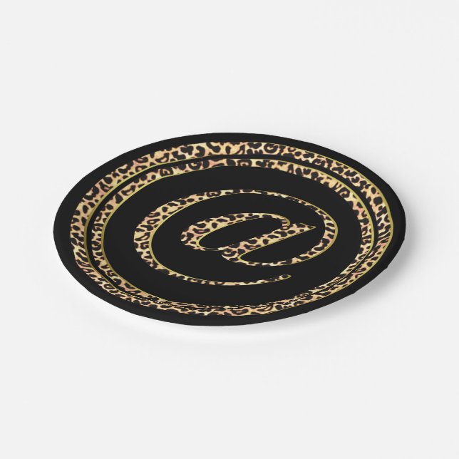 Leopard @ paper plates (Angled)