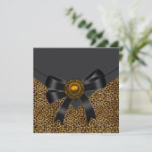 Leopard Party Invitation (Standing Front)