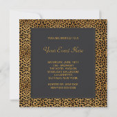 Leopard Party Invitation (Back)