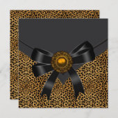 Leopard Party Invitation (Front/Back)