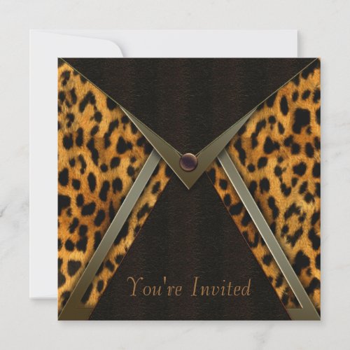 Leopard Party Invitation Template