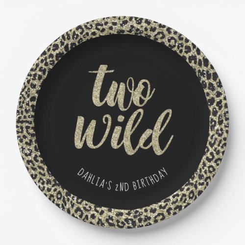 Leopard Party Plate Two Wild