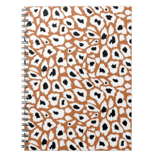 Leopard pattern, african animal print design notebook