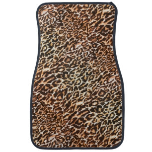 Leopard Pattern Animal Car Mats
