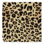 Leopard Pattern Animal Print Black/Gold Bandana