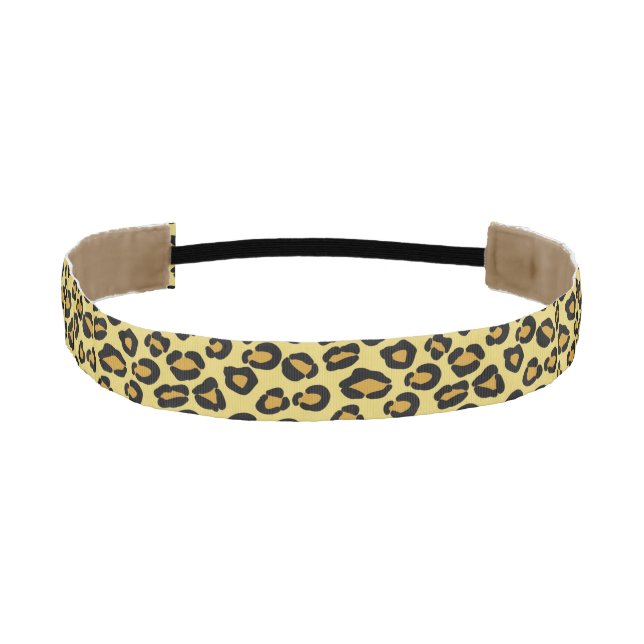 Leopard Pattern Athletic Headband (Front)