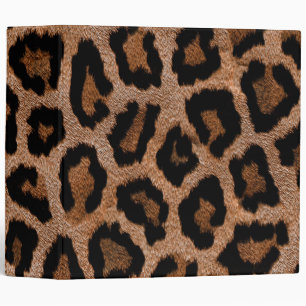 Leopard pattern background 3 ring binder