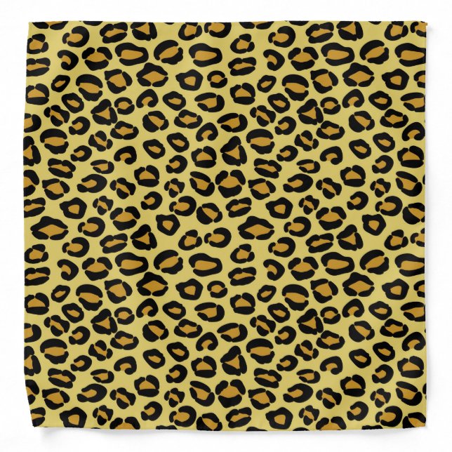 Leopard Pattern Bandana (Front)