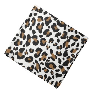Leopard pattern bandana, large dots, spots bandana
