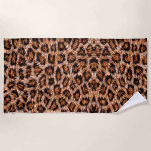 Leopard Pattern Beach Towel