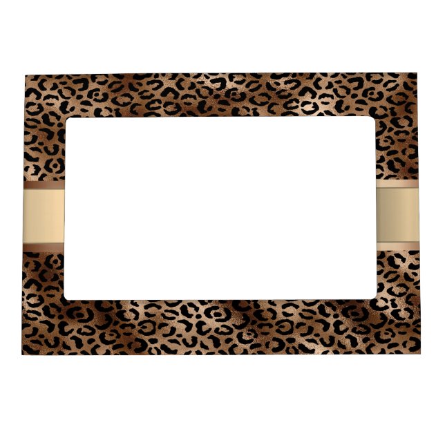 Leopard Pattern Black Bronze   Magnetic Frame (Front)