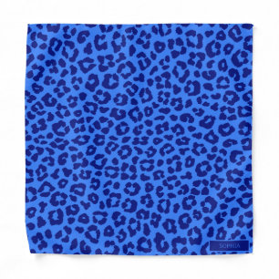Leopard Pattern-Blue- Bandana